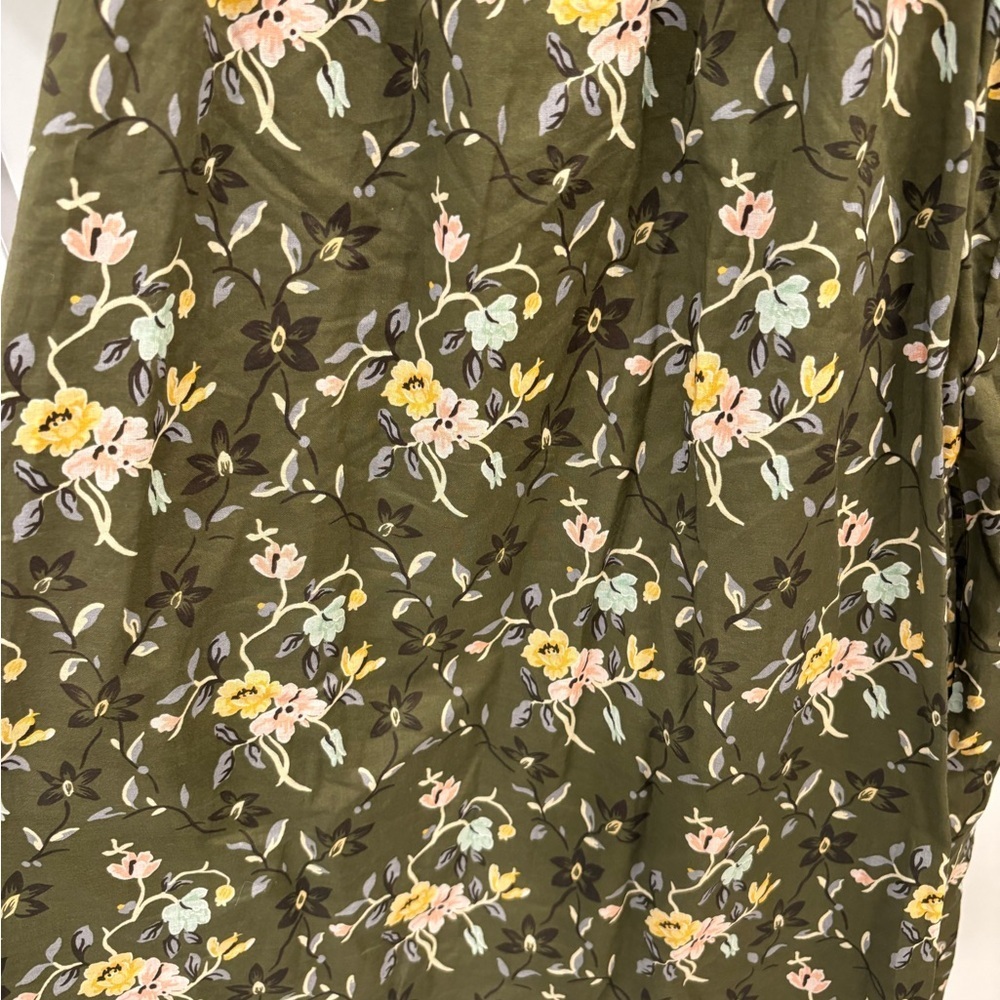 Tory Burch Smocked Floral Mini Dress Size Medium - Picture 14 of 15